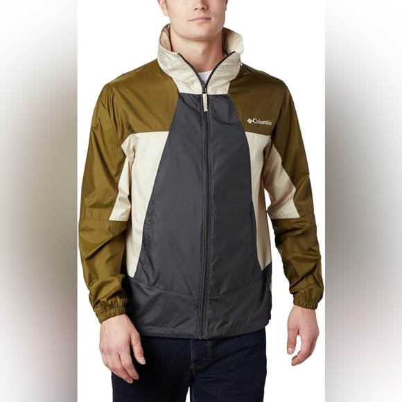 NEW Columbia Men's Point Park Windbreaker Packable Jacket with Stow Away Hood - Picture 8 of 10